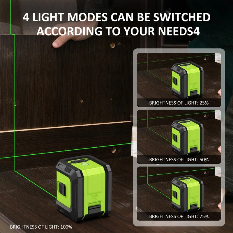 🌠 Professional Laser Level with Green Beam | 2-Line Cross + Self-Leveling⚡High Precision 360° Alignment【Home Renovation Essential】Horizontal/Vertical Wall Leveling Tool 🌠 Professional Laser Level with Green Beam | 2-Line Cross + Self-Leveling⚡High Precision 360° Alignment【Home Renovation Essential】Horizontal/Vertical Wall Leveling Tool
